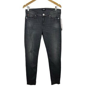 Hudson‎ Krista Ankle Super Skinny Women's Denim Jeans Gray Size 30 Distressed